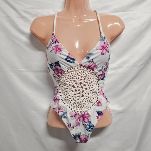 Frankies Bikinis Poppy One Piece Swimsuit Women Size M White - Picture 14 of 14